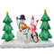 Inflatable Yard Christmas Decoration, Lighted Snowman Family, 8' Wide - 5' Tall - Impact Canopies USA