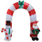 Inflatable Yard Christmas Decoration, Candy Cane Arch - 8' Tall - 7' Wide - Impact Canopies USA