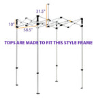 5x5 Pop Up Canopy Tent Replacement Top - Impact Canopies USA