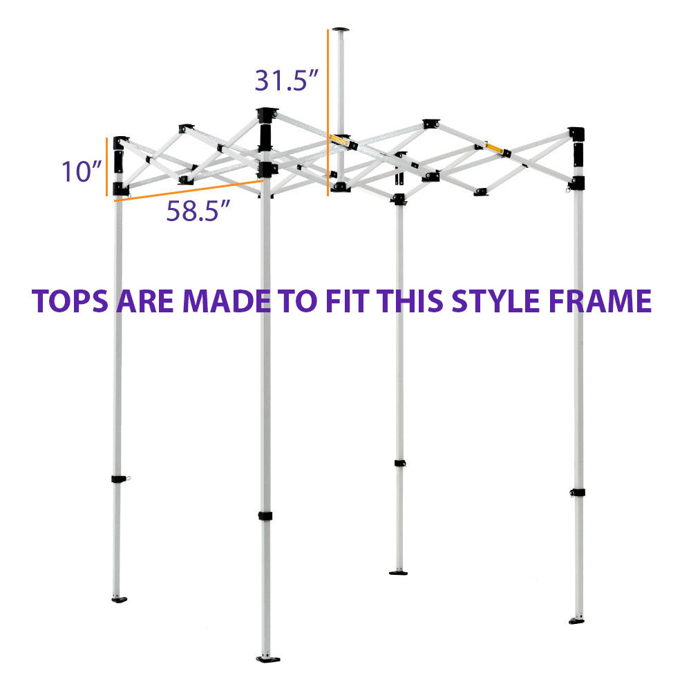 5x5 Pop Up Canopy Tent Replacement Top - Impact Canopies USA