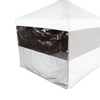 15' Sidewall Half Polyester / Half Clear Protection Shield - Impact Canopies USA