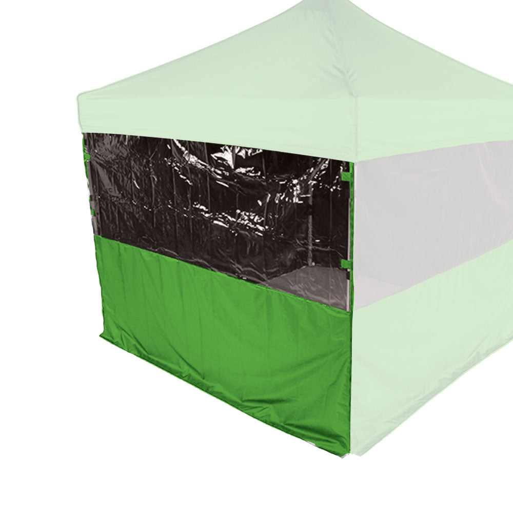 10' Sidewall Half Polyester / Half Clear - Impact Canopies USA