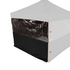10' Sidewall Half Polyester / Half Clear - Impact Canopies USA