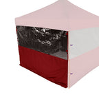 10' Sidewall Half Polyester / Half Clear - Impact Canopies USA