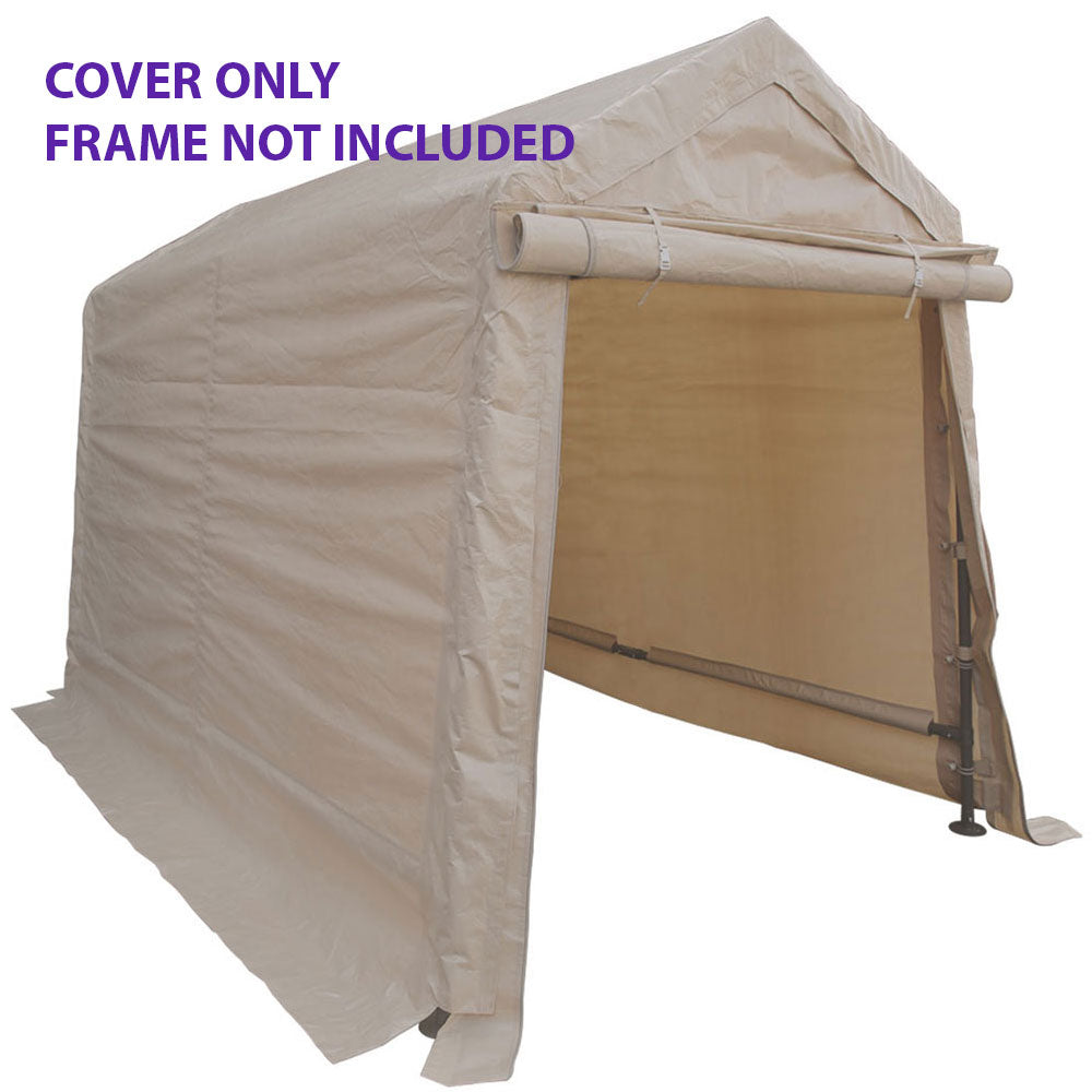 tent cover replacement Impact Canopy 6x8 Portable Storage Shed, Tan