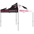 Never Too Late Breast Cancer Awareness 10x10 Pop up Canopy Tent - DS