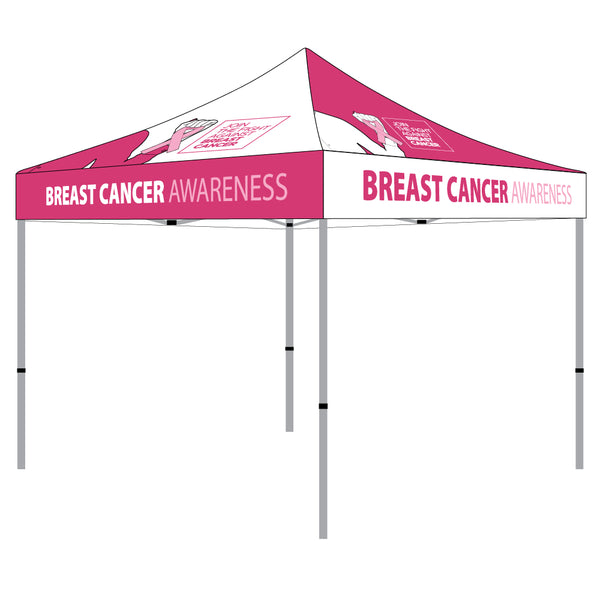 Join The Fight Breast Cancer Awareness 10x10 Pop up Canopy Tent - DS