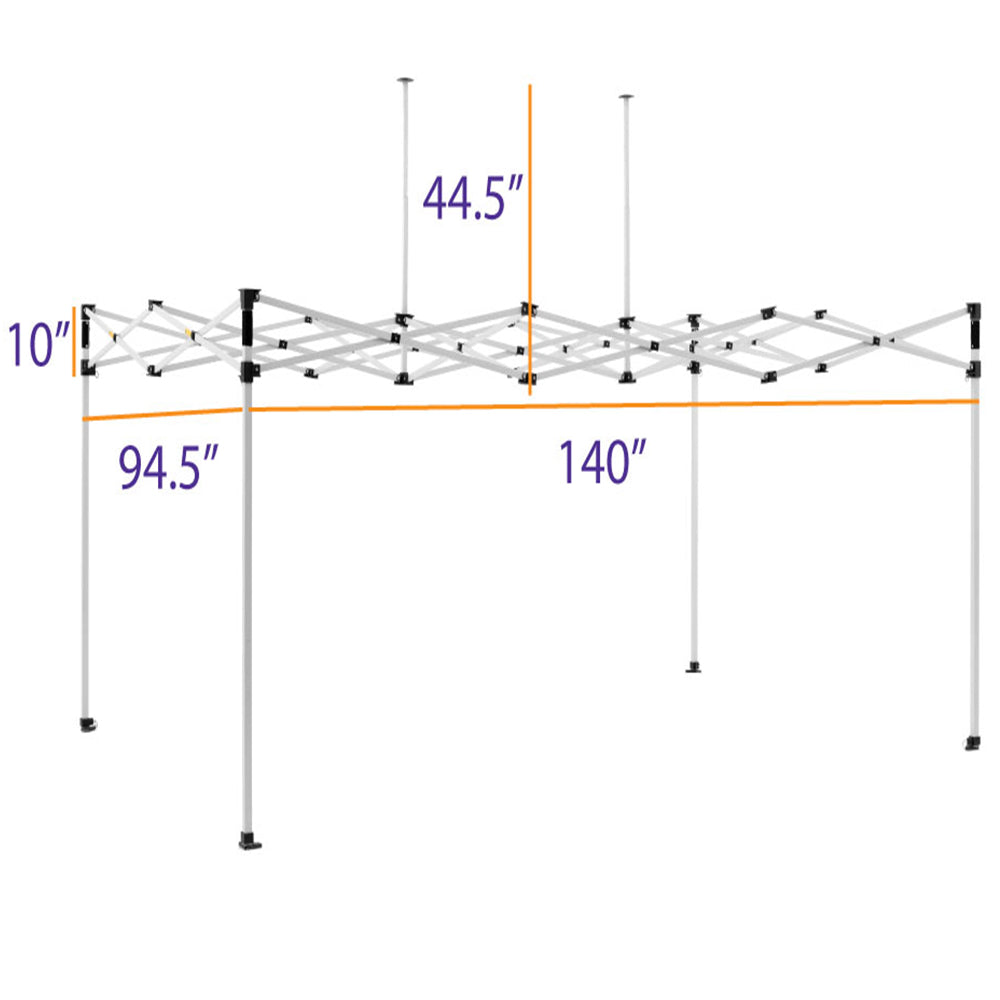 DS 8X12 Industrial Steel Frame Replacement Impact Canopies USA