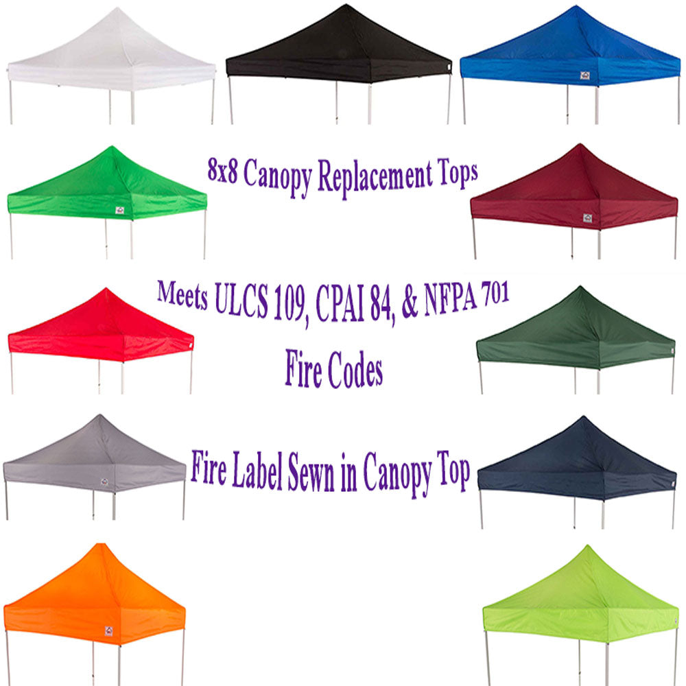 8x8 Pop Up Canopy Tent Replacement Top - Impact Canopies USA