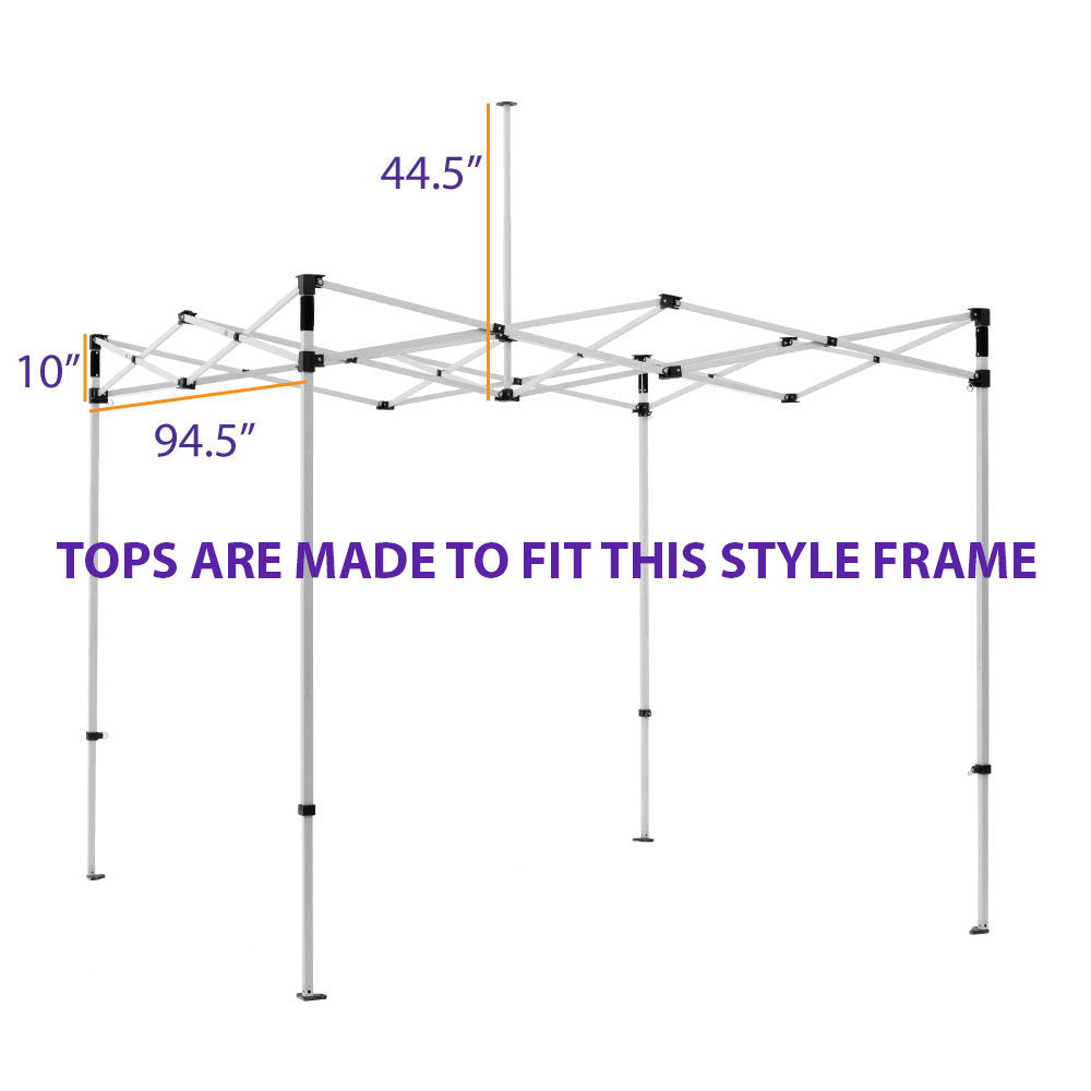 8x8 Pop Up Canopy Tent Replacement Top - Impact Canopies USA