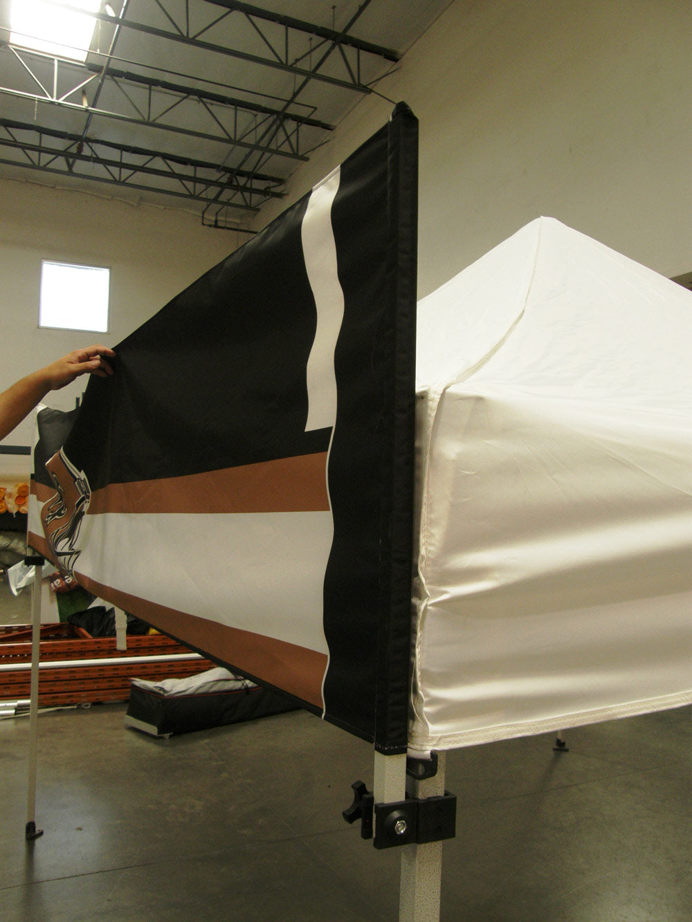 Custom Printed Canopy Banner / Sign Holder Kit for DS Canopy Tents