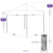 10x10 ALUMIX Pop up Canopy Tent Market Canopy with Weight Bags - Impact Canopies USA