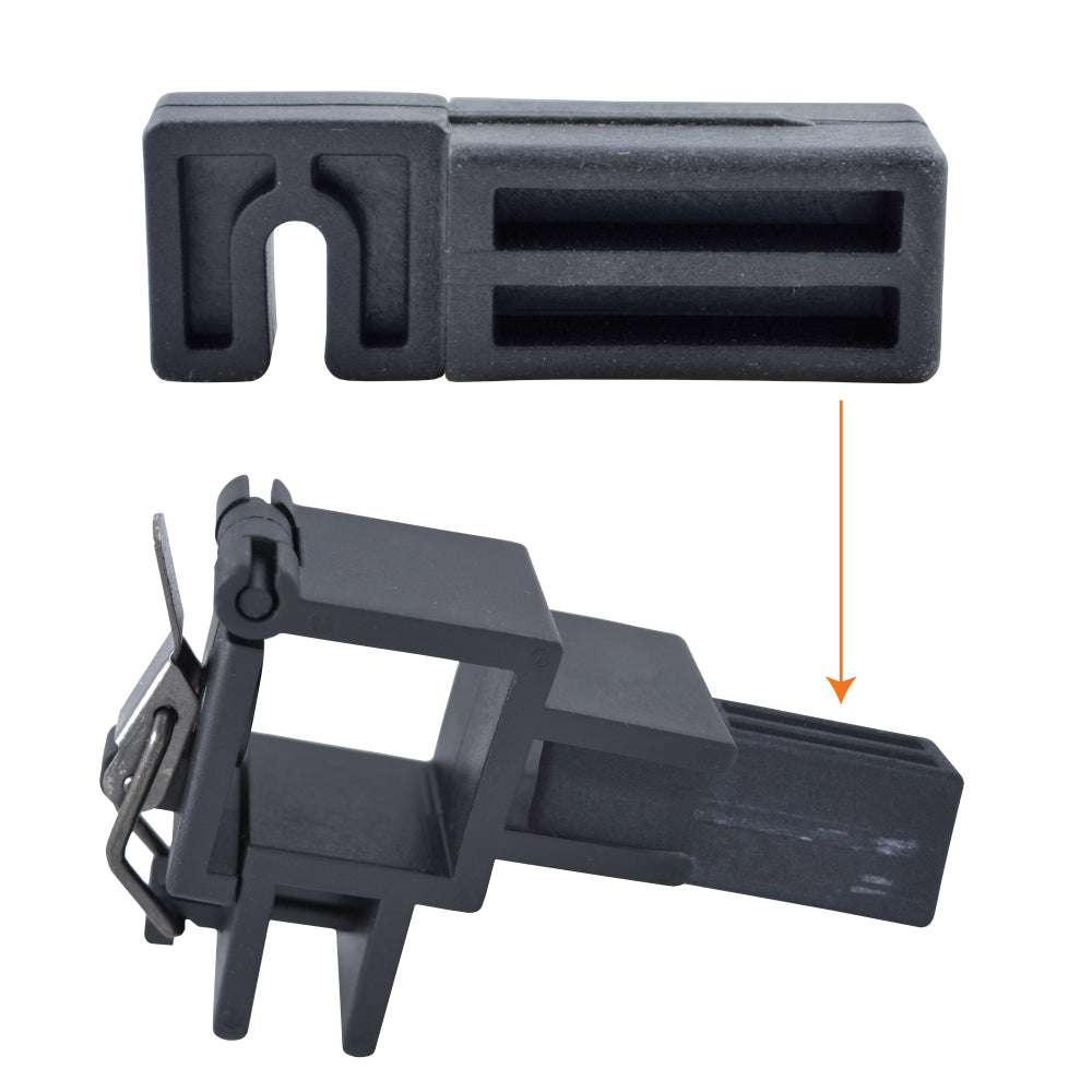 DS 10' Rail Skirt Half Wall Hardware Bar Assembly - Impact Canopies USA