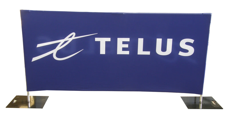 Custom Printed Freestanding Barrier Sign – Impact Canopies USA
