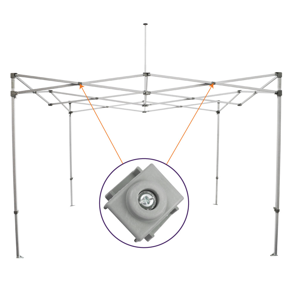 CL Part E. | Steel Truss Bar Middle Connector - Impact Canopies USA