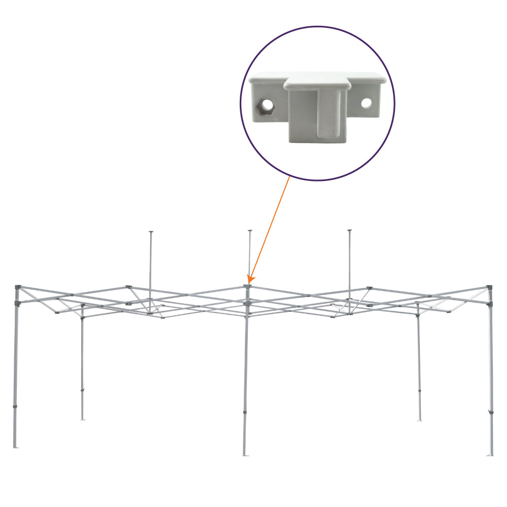 CL 10x20 | 3-Way Middle Outer Leg Bracket - Impact Canopies USA