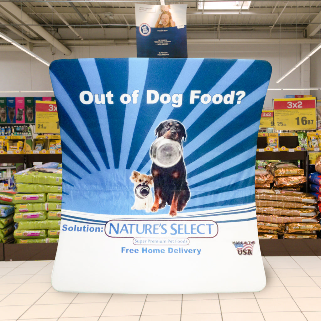Custom Printed Contour Display Wall – Impact Canopies USA