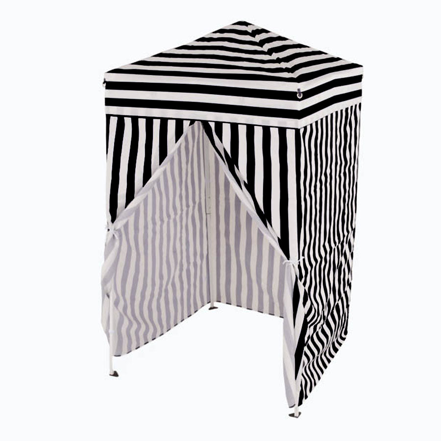 pop up changing room tent Impact Canopy 740010091 Pop-Up Changing Dressing Room, Black/White