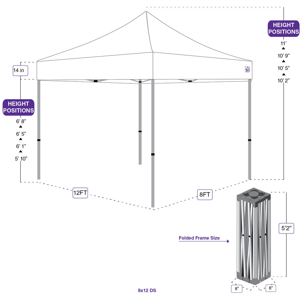 Custom 8x12 Canopy – Impact Canopies USA