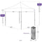 10X10 M Pop up Canopy Tent Replacement Aluminum Frame - Commercial Grade - Impact Canopies USA