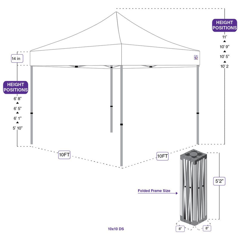 10x10 EVENTO Canopy Screen Room Mosquito Netting Tent - Impact Canopies USA