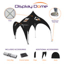 Custom Printed Display Dome Aluminum Frame Canopy