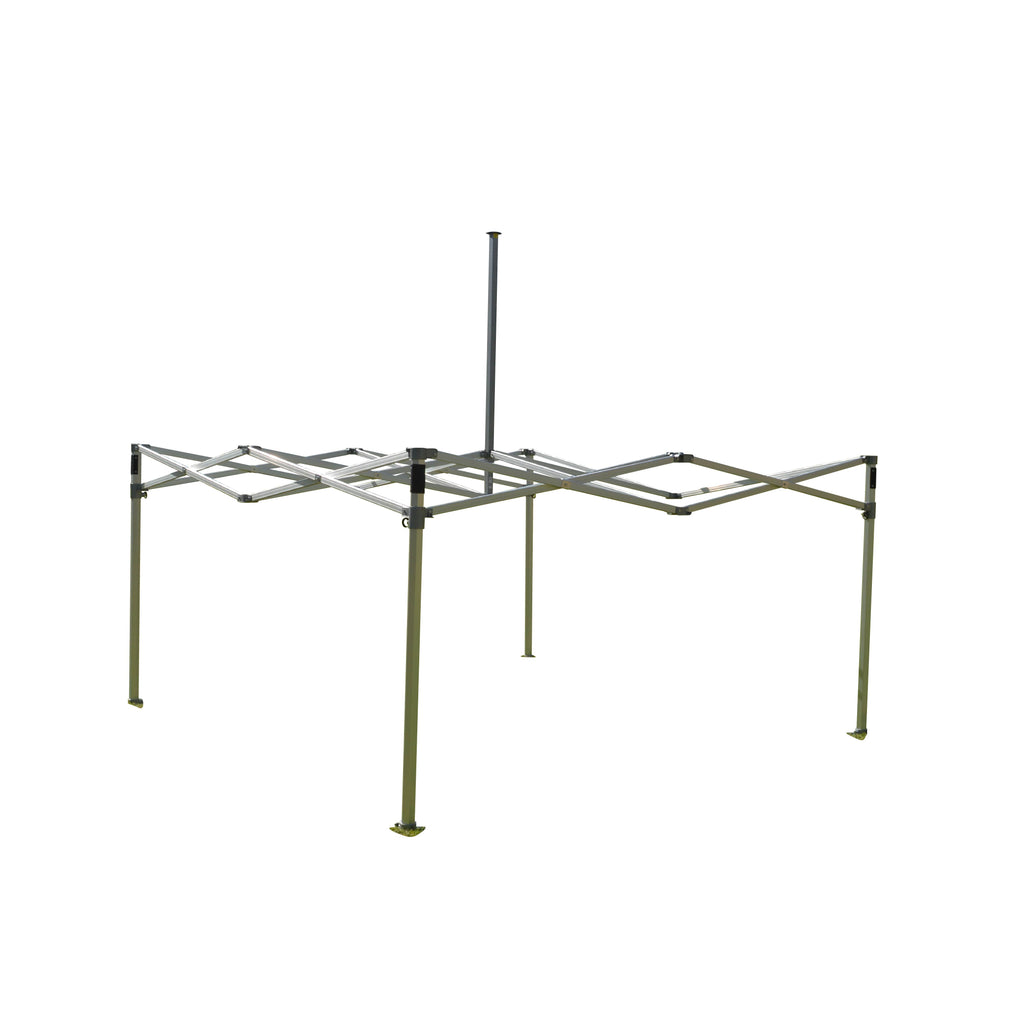 10x10 Heavy Duty Folding High Peak Marquee Canopy Tent - 100% Waterproof PVC Fabric - With Sidewalls - Impact Canopies USA