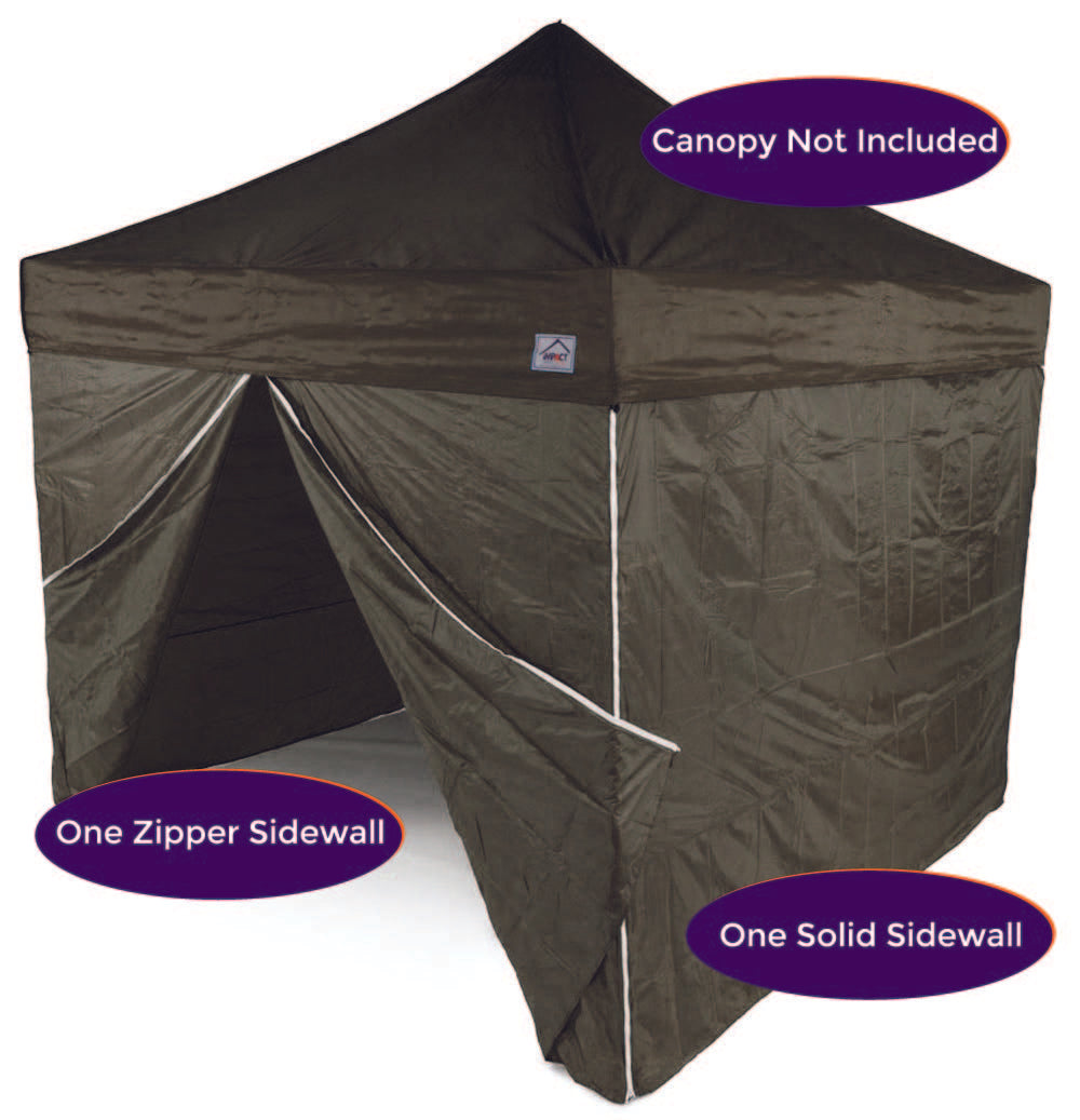 10' Pop up Canopy Tent Side Walls - 190 Denier Recreational Grade - Impact Canopies USA