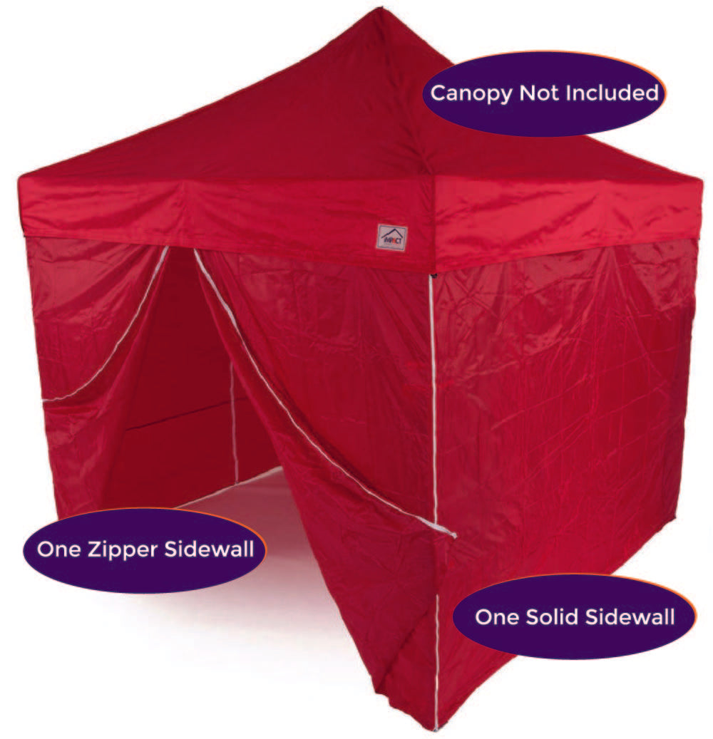 10' Pop up Canopy Tent Side Walls - 190 Denier Recreational Grade - Impact Canopies USA