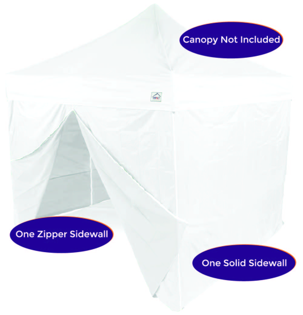 10' Pop up Canopy Tent Side Walls - 190 Denier Recreational Grade - Impact Canopies USA