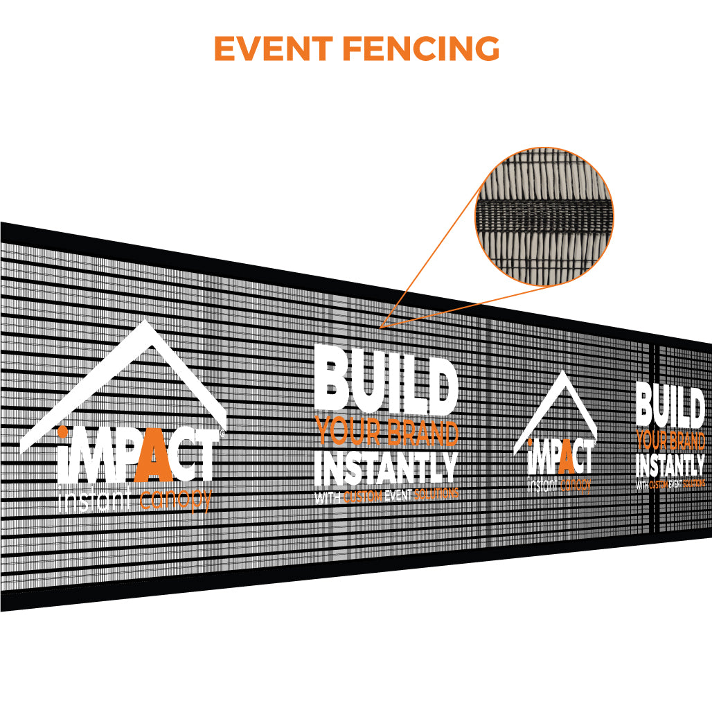 Custom Printed Event Fencing - Impact Canopies USA