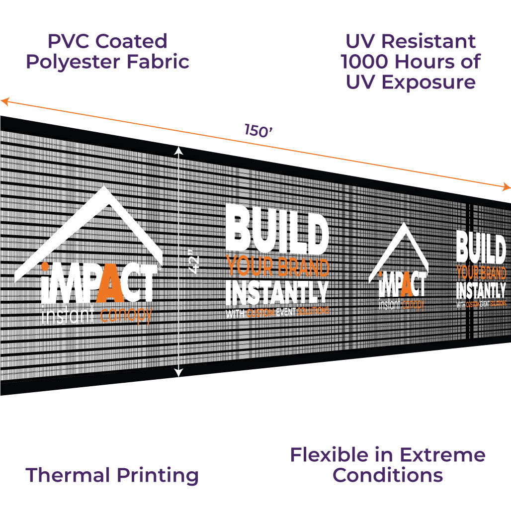 Custom Printed Event Fencing - Impact Canopies USA