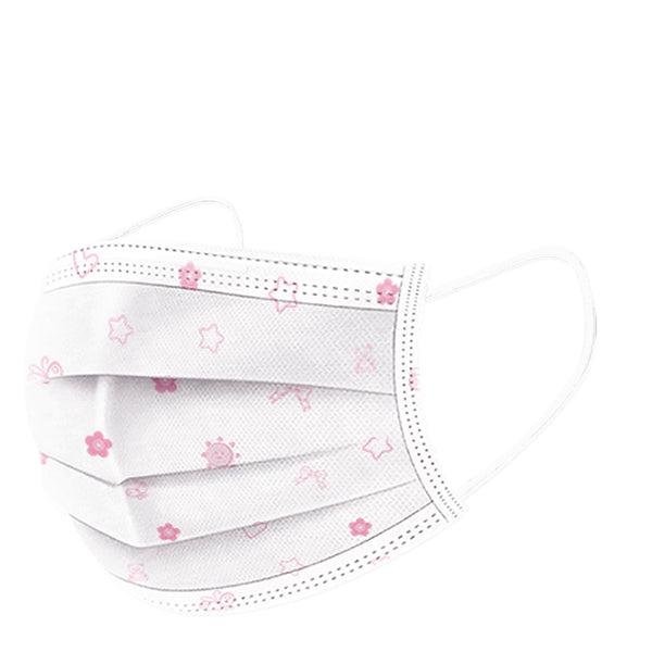 Kid's Pink Disposable Masks (Pack of 20)