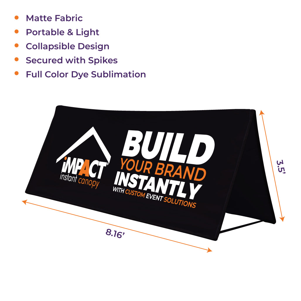 Custom Printed Field Board Sign - Includes Carry Bag - Impact Canopies USA