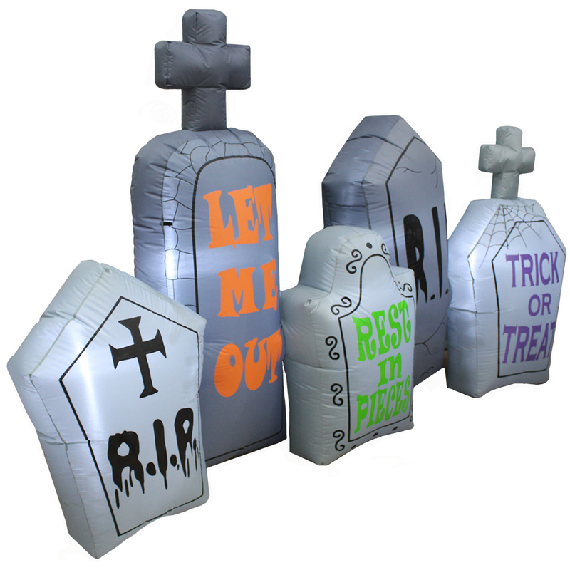 HALLOWEEN - Yard Inflatable 7' Halloween Gravestones