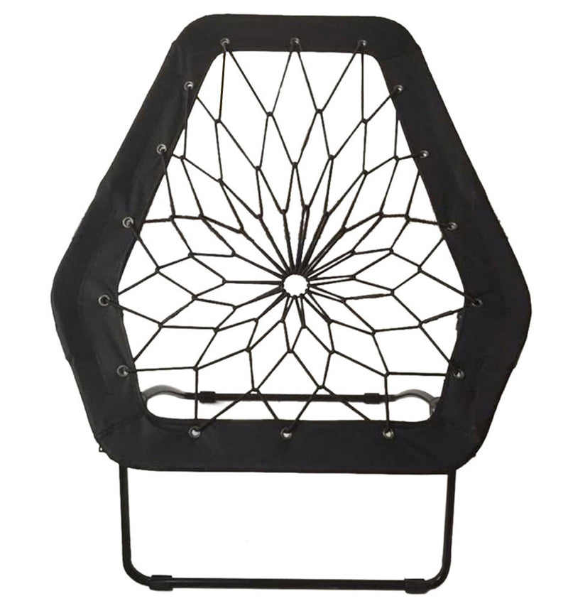 Hex Bungee Chair, Portable Folding Chair, Black - Impact Canopies USA