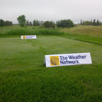 Custom Printed Tee Dividers for Golf Driving Range - 3 Piece Set - Impact Canopies USA