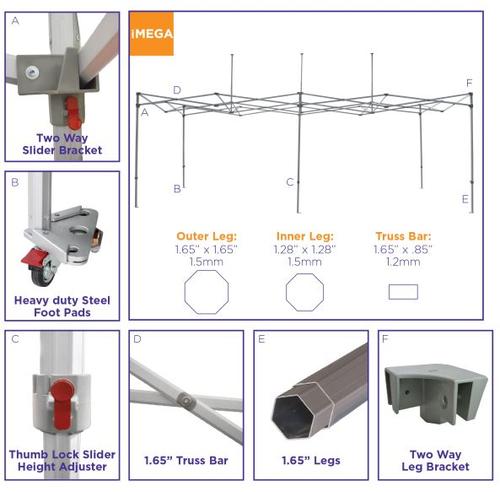 Custom 16x16 Canopy - Impact Canopies USA