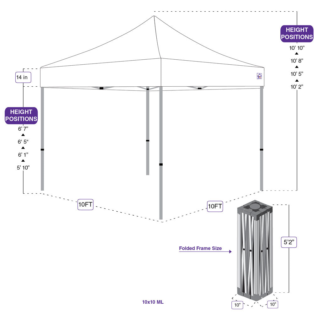 Custom 10x10 Canopy - Impact Canopies USA