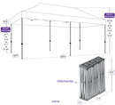 10x20 Industrial Aluminum Food Service Vendor Canopy Tent with Roller Bag - ML Series