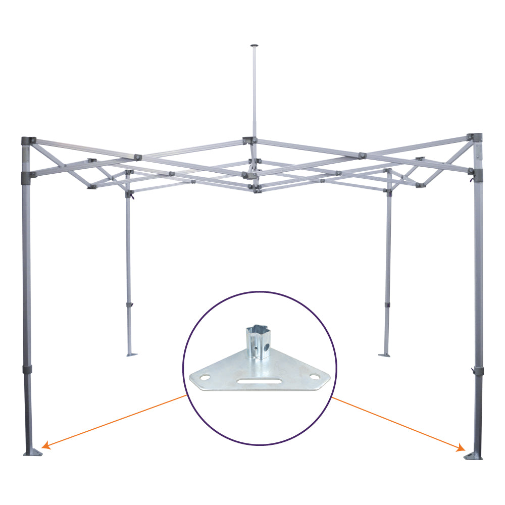 ML Part B. | Steel Foot Pad - Impact Canopies USA