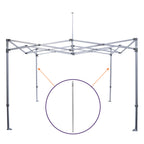 ML Part J. | Aluminum Outer Leg with Velcro - Impact Canopies USA