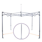 M Part B. | Steel Foot Pad with Aluminum Inner Leg - Impact Canopies USA