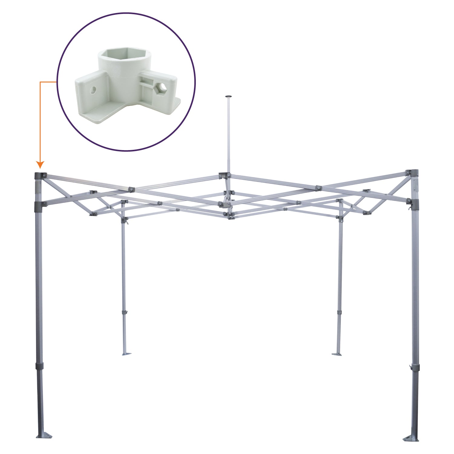 M Part F. | 2-Way Outer Leg Bracket - Impact Canopies USA