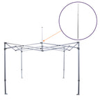 M Part N. | Aluminum Peak Pole Lower - Impact Canopies USA
