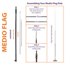 Pacific Medio Flex Pole - 14'
