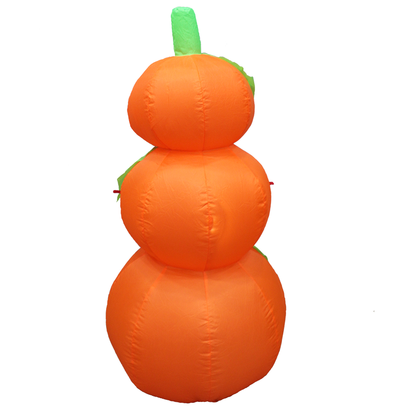 HALLOWEEN - Yard Inflatable 4' Pumpkin Stack