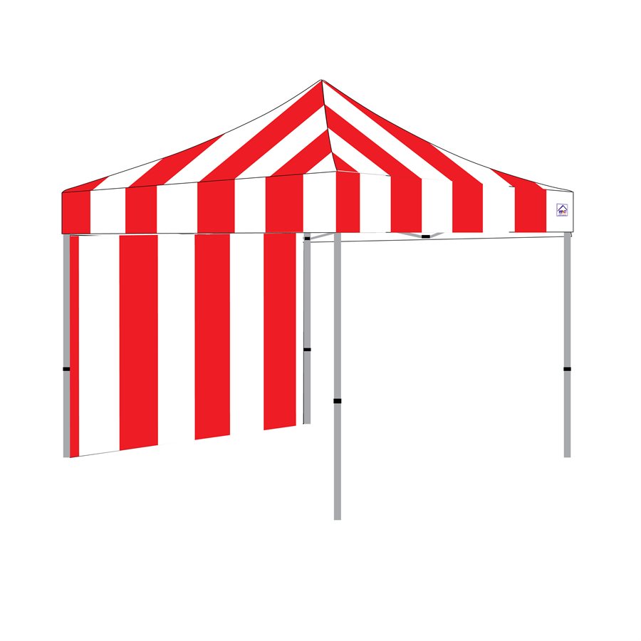red white tent Impact Canopy 8' x 8' Carnival Canopy
