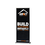 Custom Personalized Retractable Roll up Banner 33"x79" - Carry Bag Included - Impact Canopies USA