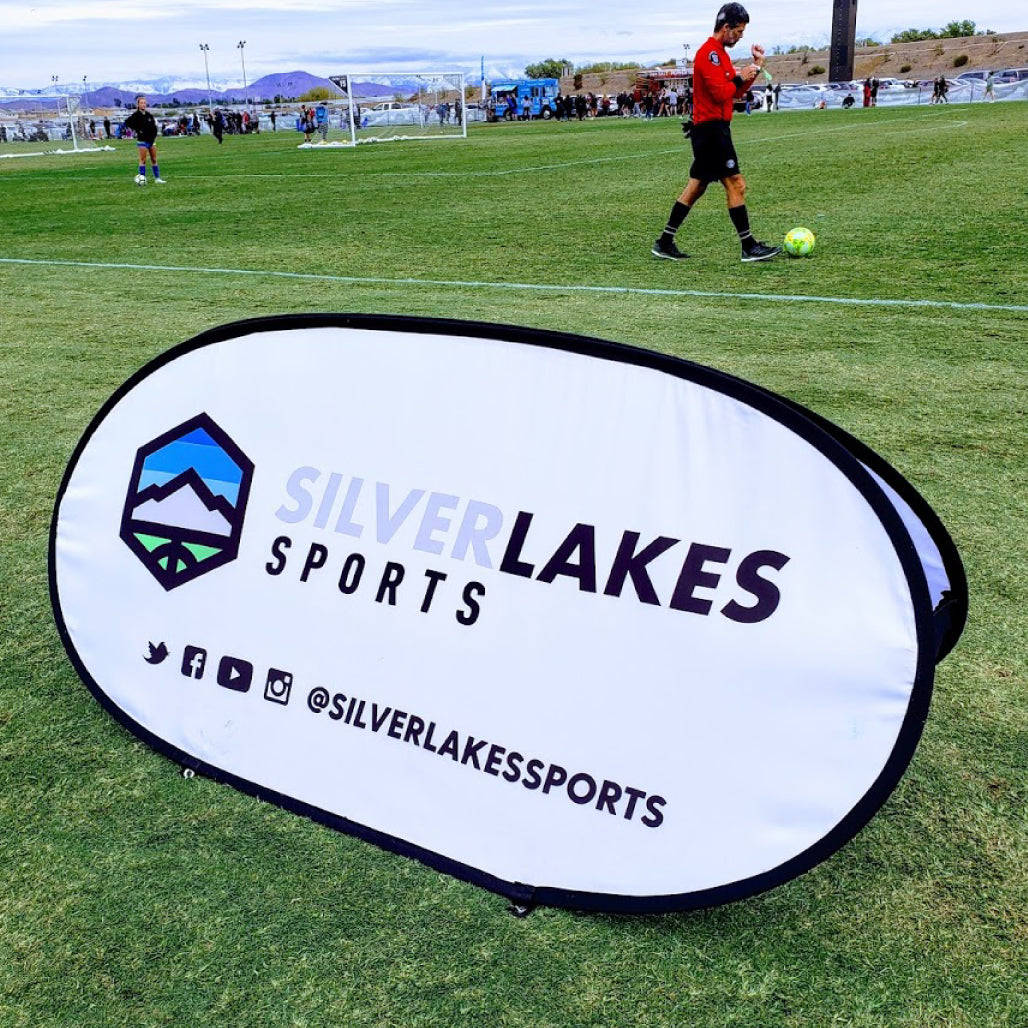 Custom Printed Field Spring Sign Pop-Up A-Frame Banner - Impact Canopies USA